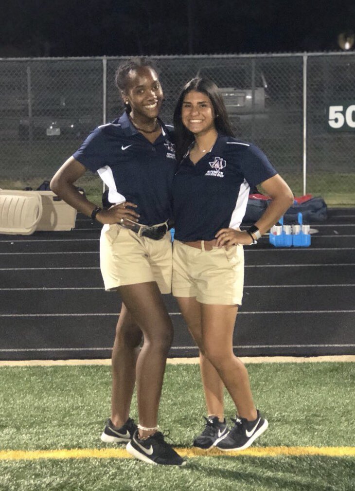 AHS_SportsMed's tweet photo. Awesome SAT’s in action! Great job tonight ladies! 🏈🦅👏🏼👏🏼👏🏼 #AUP 
#JVBlueSATs https://t.co/OyZjlf4SD4