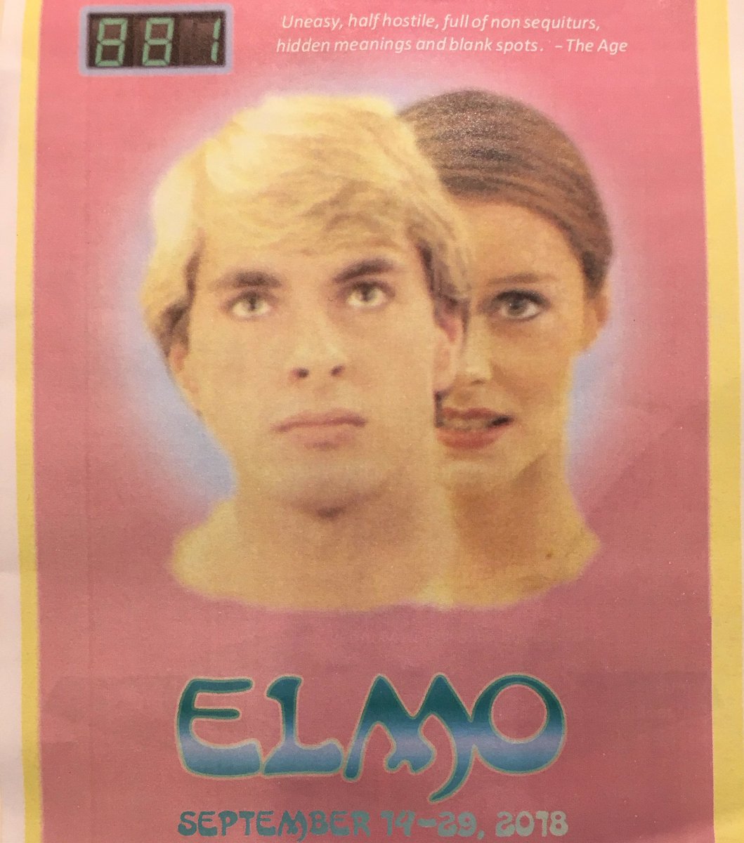 Keep this in your thoughts. 
Something myself and Jess Harris have been working on.

Elmo. 

If you saw “Bunny” years ago, and hated or loved it, this is for you. If you didn’t see Bunny, this is still for you.

A play.

melbournefringe.com.au/event/elmo/