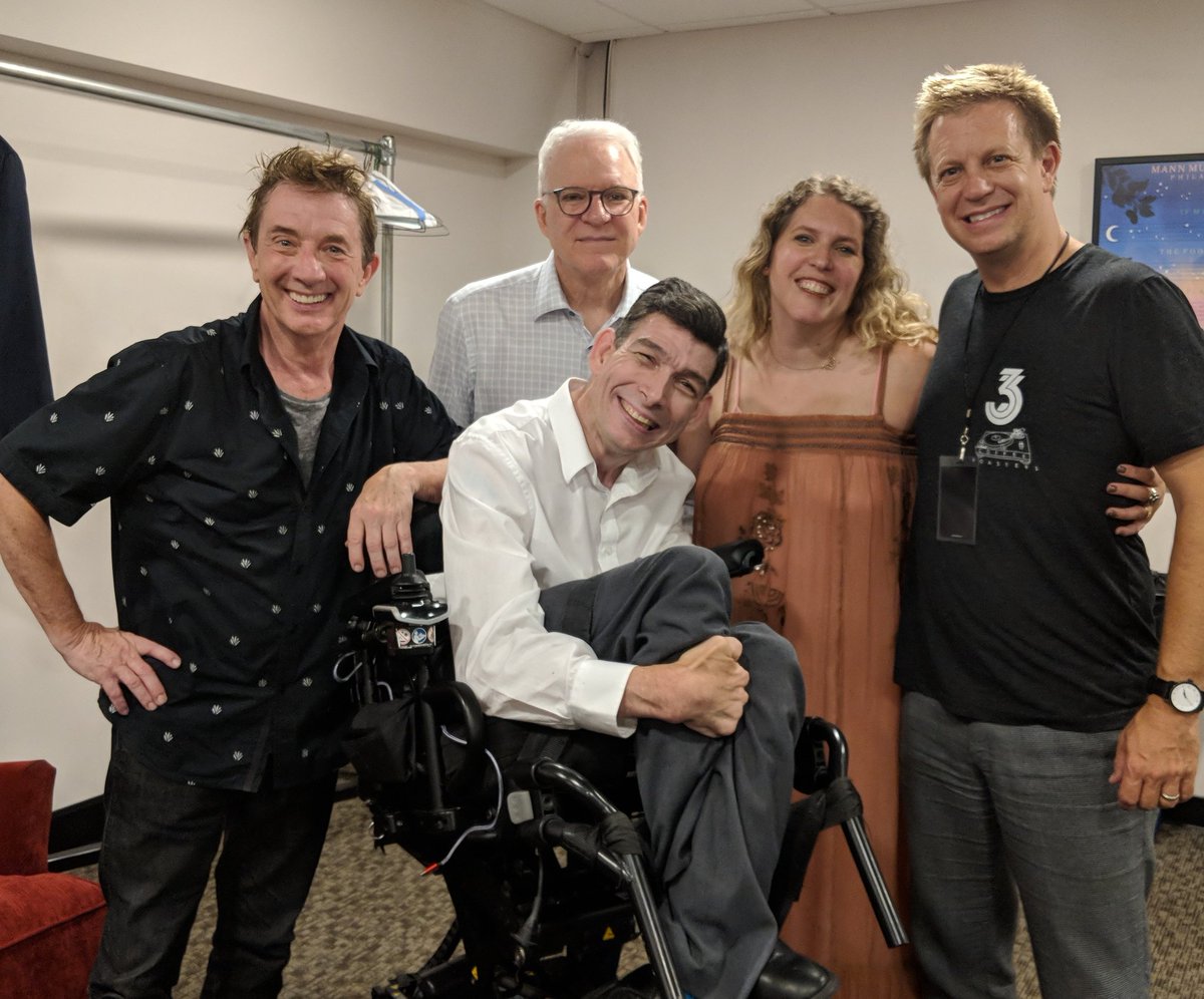 My wife is lifelong friends with Jeff, who's touring with Steve Martin and Martin Short, so we saw a great show, then hung out. Marty Short, in particular, is a super great guy.. Great Thursday night!