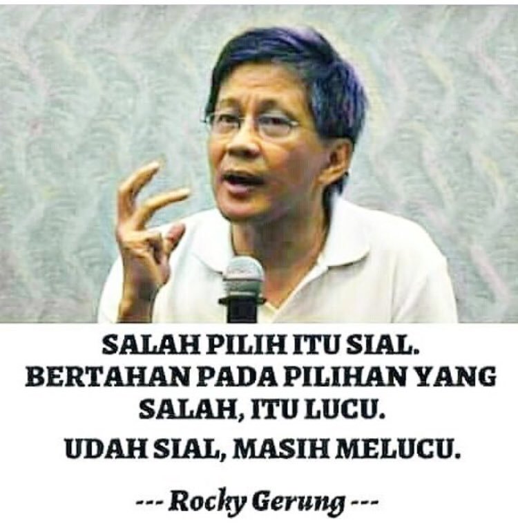 25+ Inspirasi Keren Quotes Kata Kata Bijak Rocky Gerung - Handoko Blog's