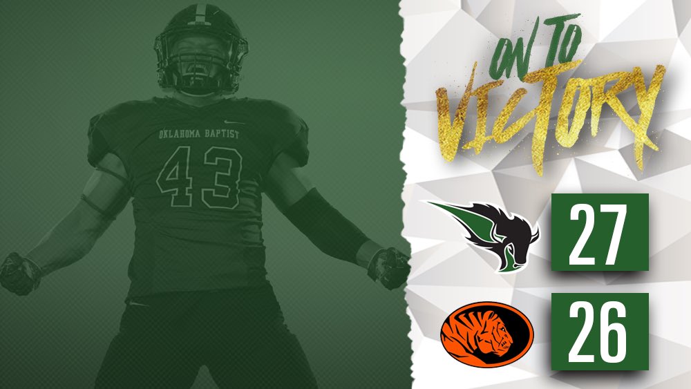 BISON WIN! OBU starts the 2️⃣0️⃣1️⃣8️⃣ football season in epic fashion with an overtime victory! #OnToVictory 🤘