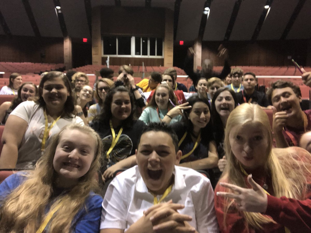 cywoodstheatre's tweet photo. Fun times in production class @CyWoods212! #powerof212 #cwtc1819 #ensemblebuilding https://t.co/B8dnGUUA0K