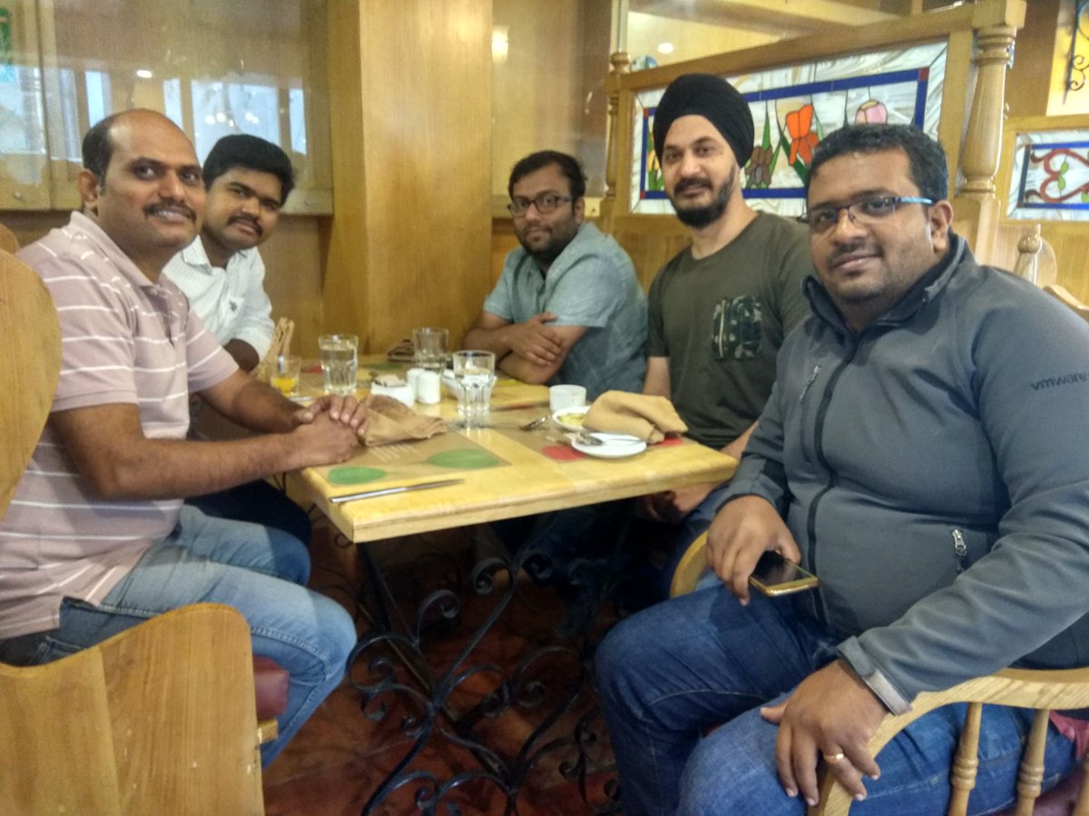 Breakfast meeting of <a href="/IndiaVMUG/">India VMUG</a>, planning our next meet