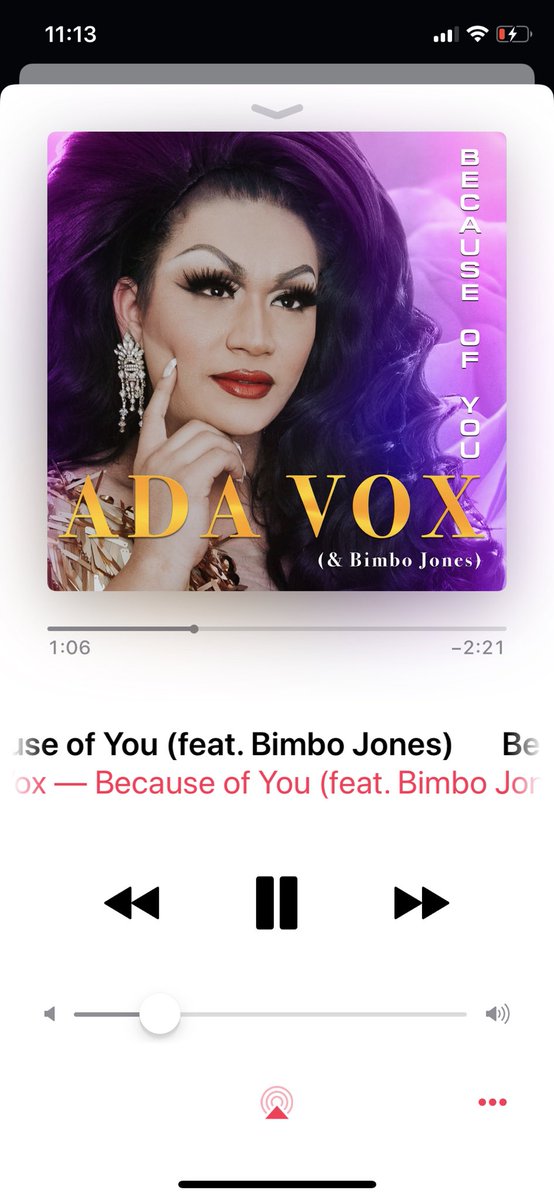 AdaVox's tweet image. It’s here!!!! Please support your girl and download my first single “Because of You”!!! 😭😭😭 share with your friends!!
.
#AdaVox #BecauseOfYou #Voxies #AmericanIdol #DragQueen #Lgbt #Rpdr #QueerArtist