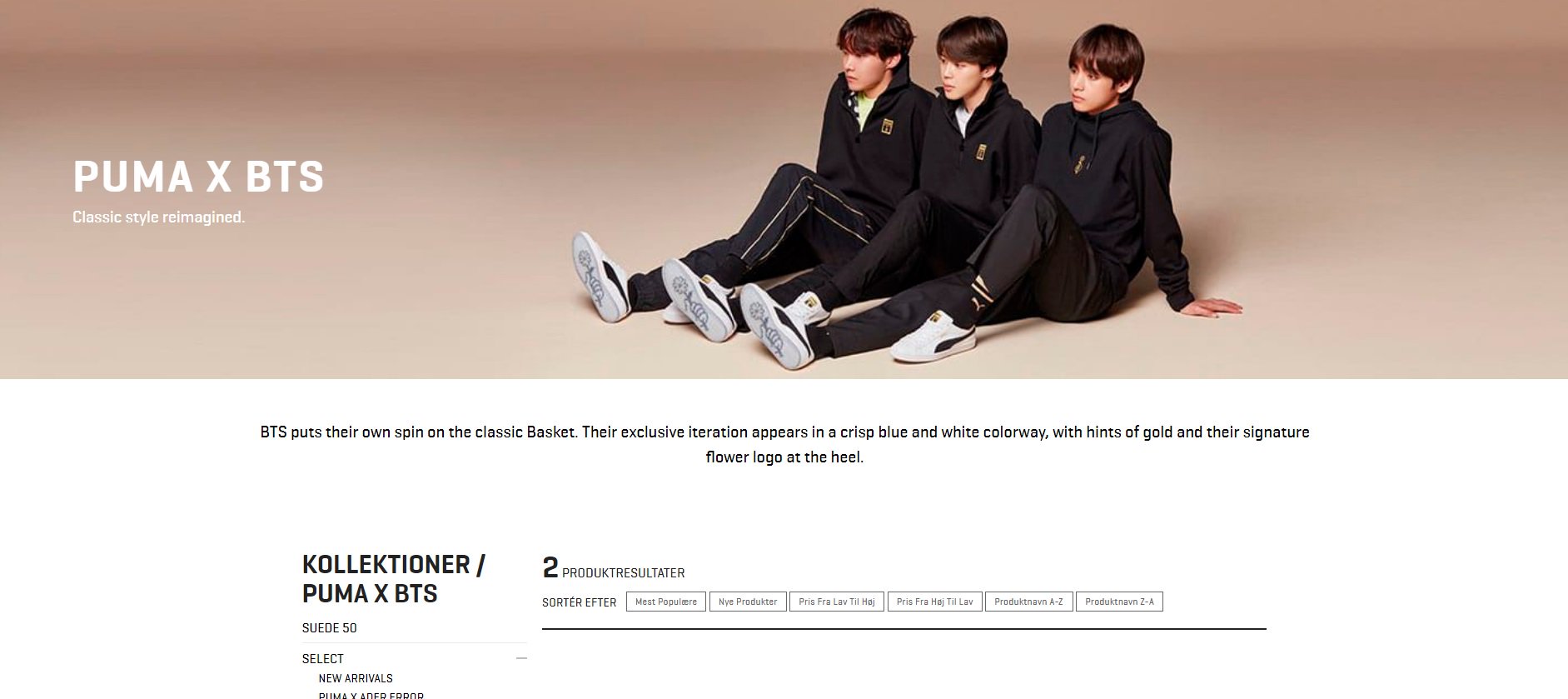 Puma x bts flower sale