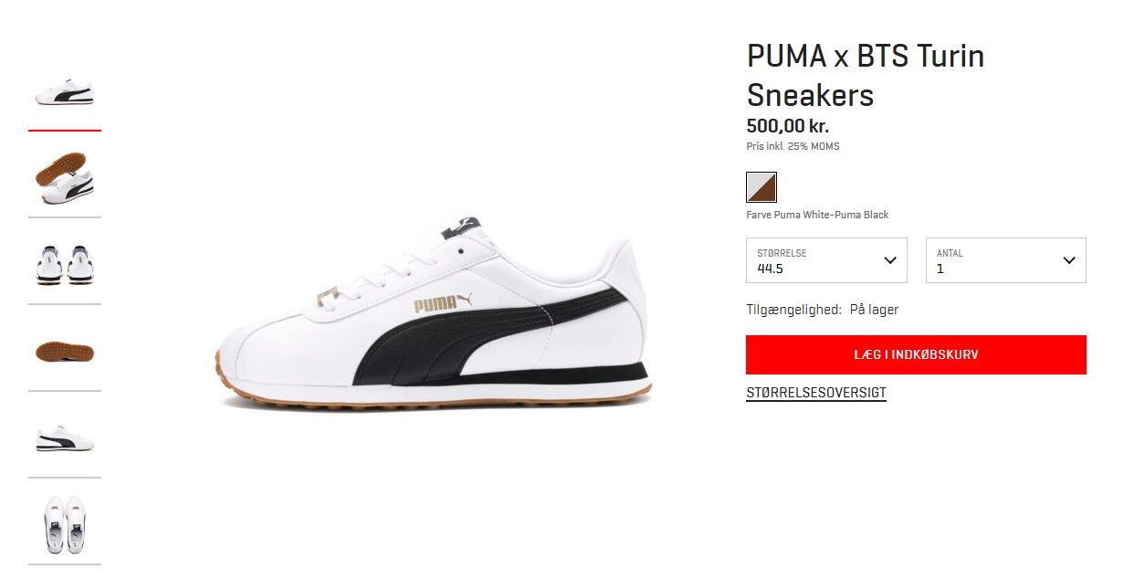 BTS DANISH ARMY on X BTS x PUMA Denmark BTSxPumaDK BTSdk BTS twt It s now possible to buy 2 BTSxPUMA shoes in the Danish PUMA website https t DoAUfR7H2V https t u7l7OQlNHe