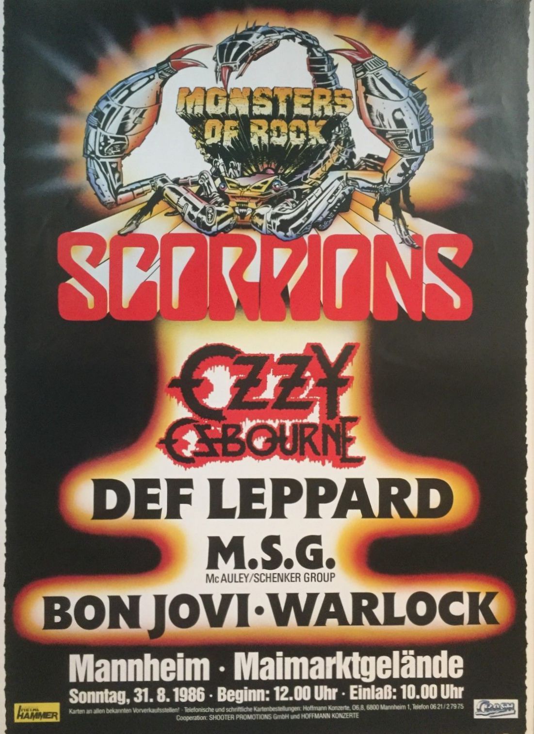 Leon Szyszkowski Mor Mannheim 1986 Doropesch Warlock True As Steel Definite Heavy Metal Bonjovi Rocked 3 New Songs Mw Schenker W Mcauley Signature Rock Bottom Defleppard Rock And Roll