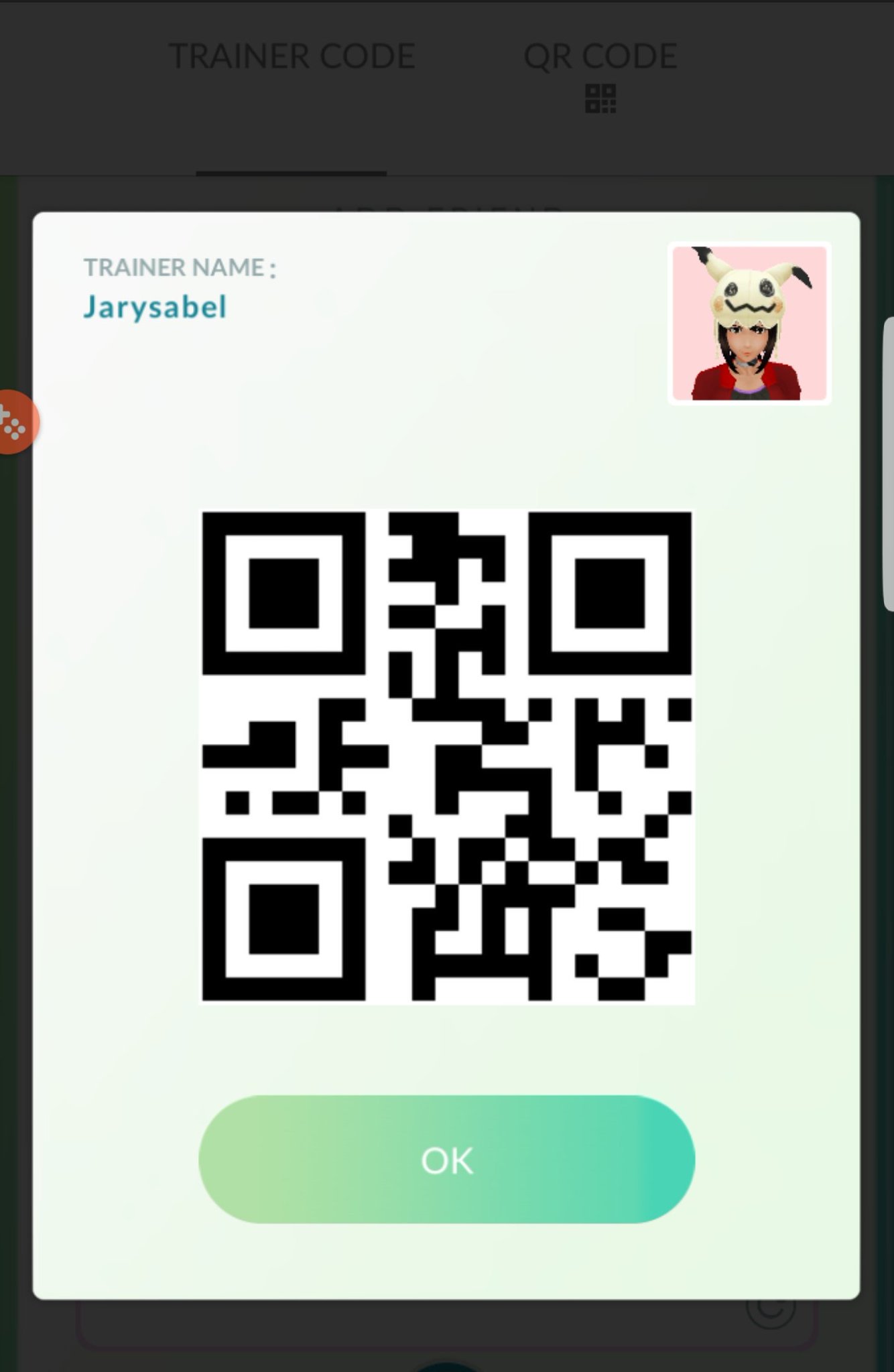 Jarysabel Benitez on Twitter: "Hey, need friends on Pokemon Go o wo" My