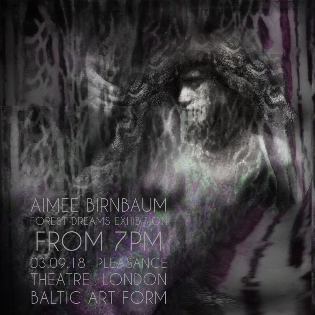 At  the premiere of “The Invisible Effect”on 3rd Sept, join us from 7 pm in the foyer of <a href="/ThePleasance/">Pleasance</a> London for the exhibition FOREST DREAMS by Aimee Birnbaum <a href="/aimeelovesbees/">Aimee Birnbaum</a>. Aimee’s artworks are inspired by Baltic traditions and forests. #baltic #forests #LV100 #balticartform