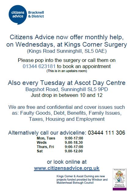 Local advice and support @AdviceBracknell