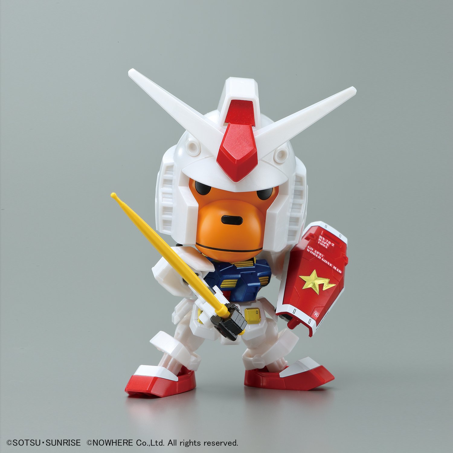 US] BANDAI BAPE A BATHING APE BABY MILO & RX-78-2 GUNDAM SD