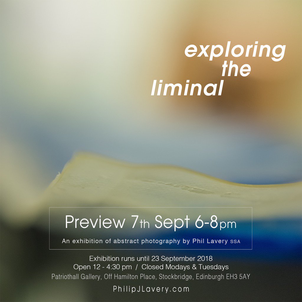 philipjlavery's tweet photo. Just one week to go till #ExploringTheLiminal opens @patriothallg would love to see you there :-) #abstract #photo https://t.co/L9coWyxGWF