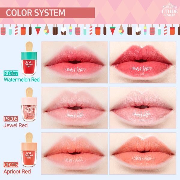 kiiloegyeom's tweet photo. #etude Dear Darling Water Gel Tint #พร้อมส่ง จำนวนจำกัด 
ลิปไอติมที่จะมาละลายริมฝีปากสาวๆให้หวานฉ่ำ เป็นเนื้อเจลเกลี่ยง่ายสีสวยและติดทน เนื้อเจลเกลี่ยง่ายไม่ทำให้ปากแห้งแตก ติดทนนาน
#pk004 
#rd306 
#rd307 
#or205

ราคา 210 ฿
ค่าส่ง 📮 40/60
#HowtoPerfect 
#คสอพร้อมส่ง #คสอเกาหลี https://t.co/d27ze5lJLb