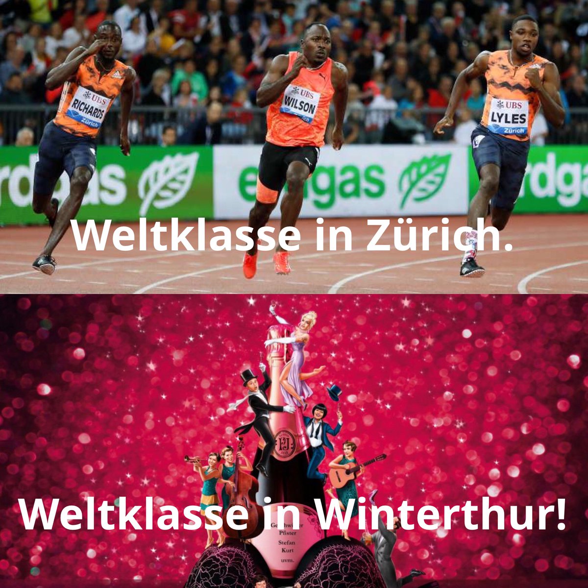 domenicoblass's tweet photo. Die Operetten-Athleten im @casinotheater schlagen alle Rekorde. Jetzt nach Winterthur sprinten! https://t.co/NnCyvS6fN7