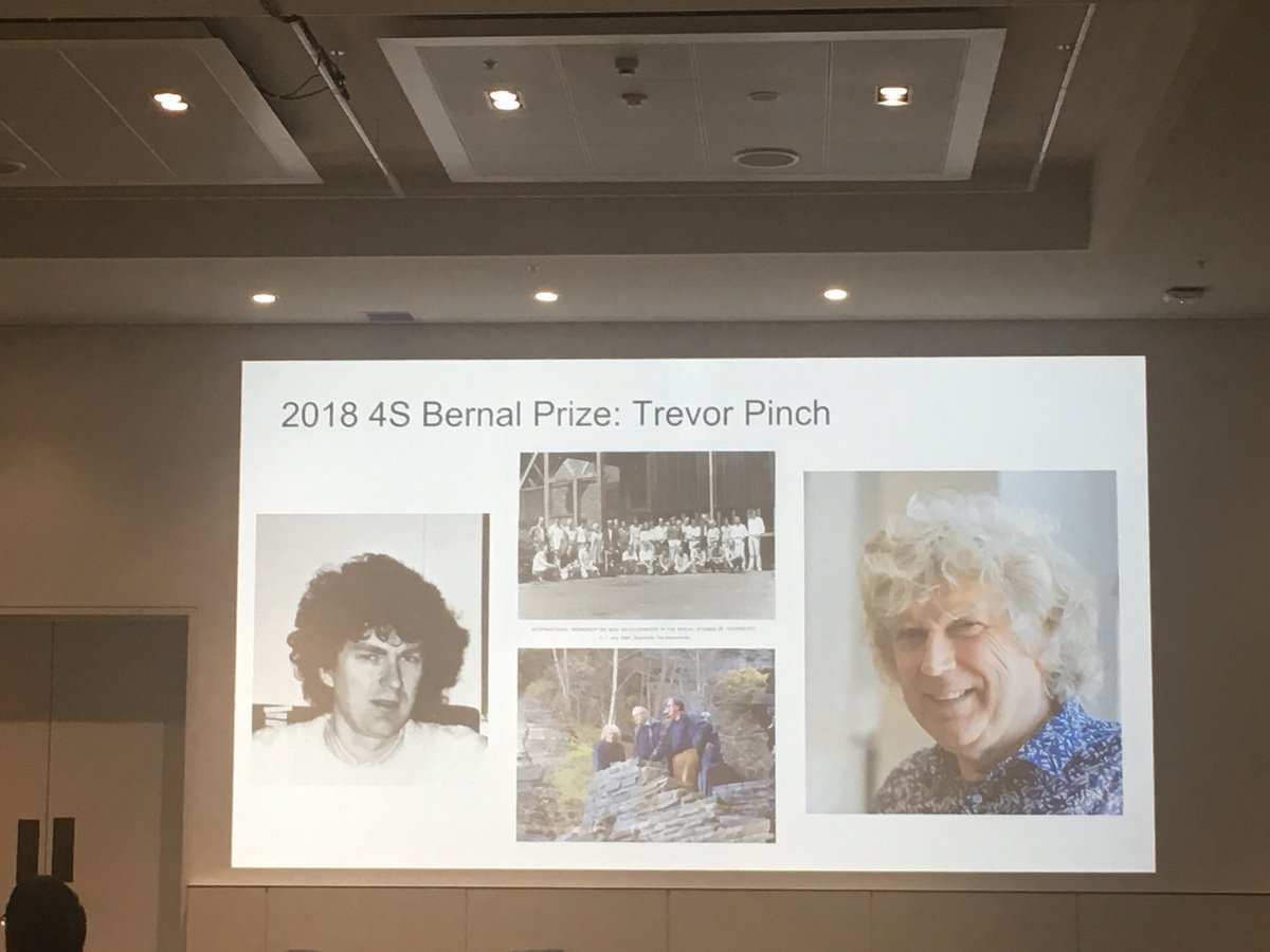 The winner of the 2018 4S Bernal Prize goes to Professor Trevor Pinch.
Congratulations! #4s2018