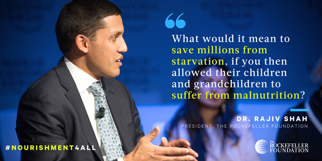 RockefellerFdn's tweet photo. #SDGConference | The time has come to fix our broken food system. Learn about our vision to create a new Food Revolution that feeds and nourishes everyone around the world, sustainably. Read now. #Nourishment4All #FoodSecurity @WUR #SDG2 https://t.co/fqKe2Z9lFO https://t.co/PtOvGBKWIy