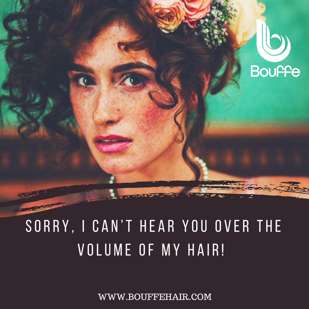 If you've got an occasion that calls for big hair make sure you've got Bouffe! #bighair #volume #hairconfidence #beautyproduct #haircare #finehair #thinninghair #balding