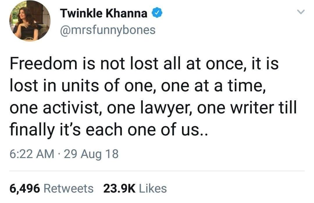 kunalkamra88's tweet photo. Akshay Kumar &amp; Twinkle Khanna are the original Times Now &amp; Mirror Now https://t.co/xHZDiwEQtg