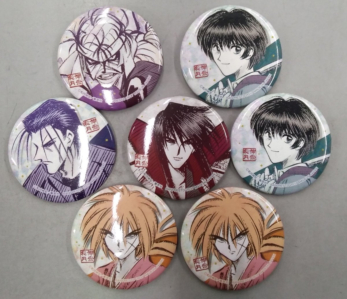 ジャンプSQ るろうに剣心　角缶バッジ　当選品 ジャンプSQ るろうに剣心 緋村剣心 角缶バッジ 当選品｜Yahoo