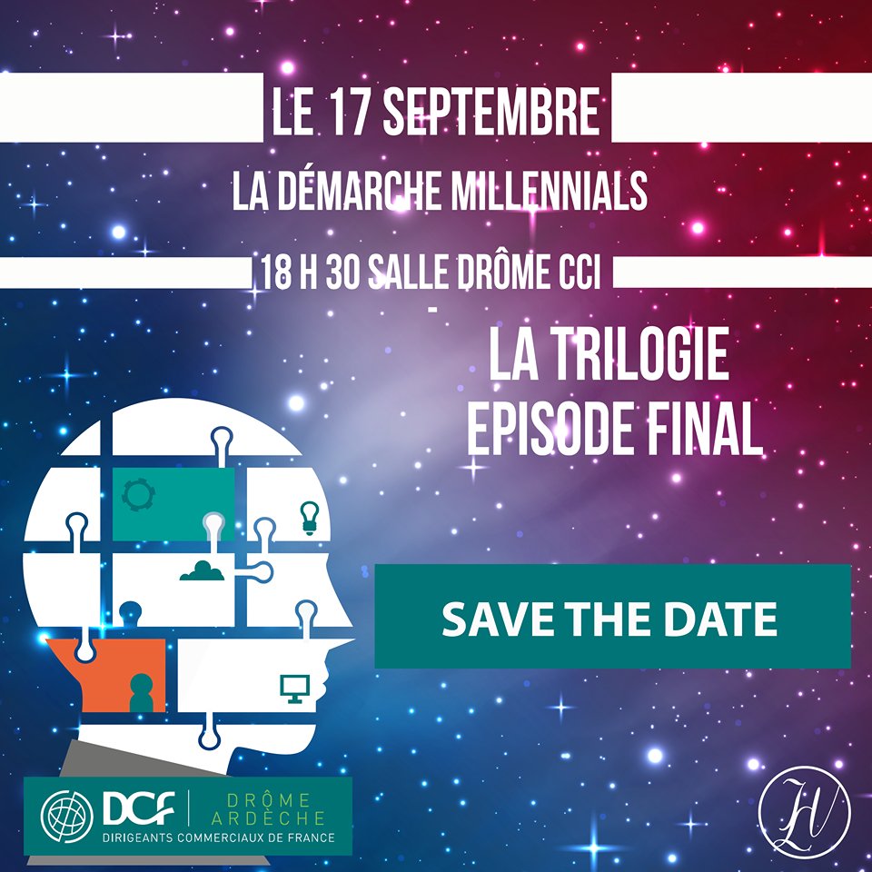 [ SAVETHEDATE ] Réservez votre 17/09 pour le 3ème et dernier event de notre trilogie sur la fonction commerciale vue par les millennials. Au programme recruter, gérer et fidéliser cette génération si spéciale.
On vous en dit plus très vite ! 
#DCF #conference #millenials DCF2607