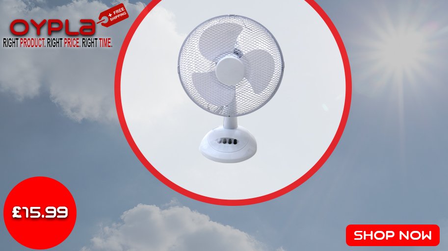 oypla's tweet image. #UniversityEssentials Check out our 12" Oscillating White Desk Top Fan, just £15.99 &amp;amp; Free UK Delivery! Get yours now: url.oypla.com/pvlax #oypla #inspiration #lifestyle #onlineshopping #shopping #deal #business #Uni #university #freshers #FRESHERS18