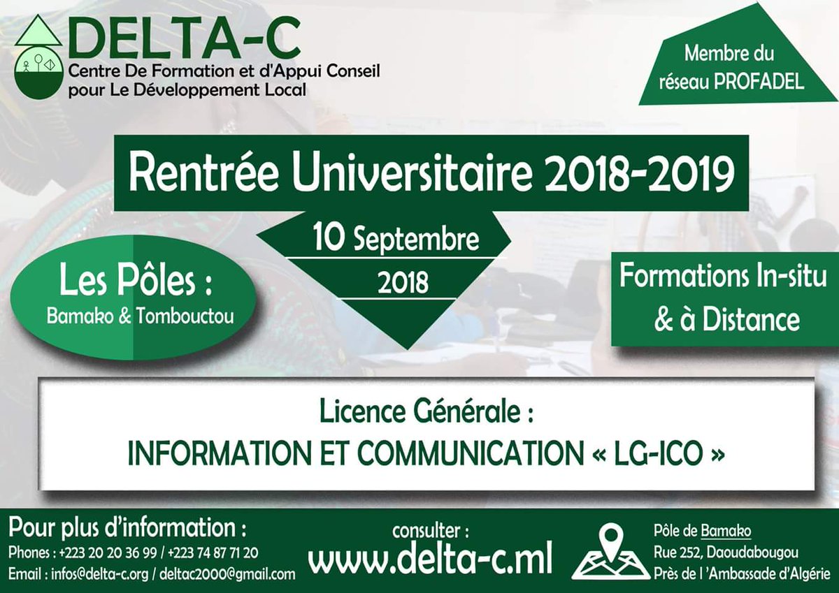 FoggyMan7's tweet photo. RT @deltac_ml: Un  titulaire  d’une  Licence  Générale  de  Sciences  de  l’Homme,  Parcours  « #Information  et #Communication »  peut  travailler  dans  l’administration  générale,  dans  les  collectivités territoriales  locales  et  régionales  et ..… https://t.co/6bfll3yySi