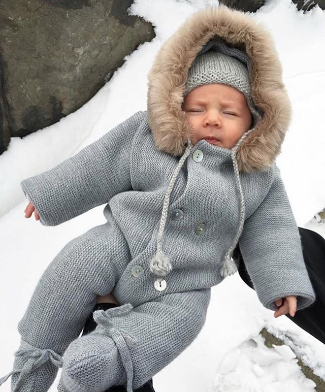 mebi knitted pram suit