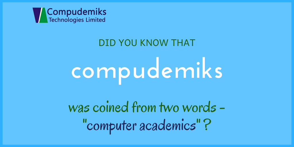 Compudemiks's tweet image. Here is a fact about our company - compudemiks...now you know #FridayFacts #funfactfriday #compudemiks #computer #education