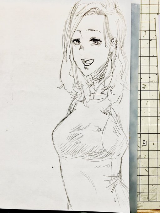 きょぬーキャラひっさしぶりに描いた 