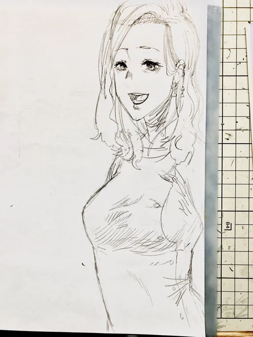 きょぬーキャラひっさしぶりに描いた 