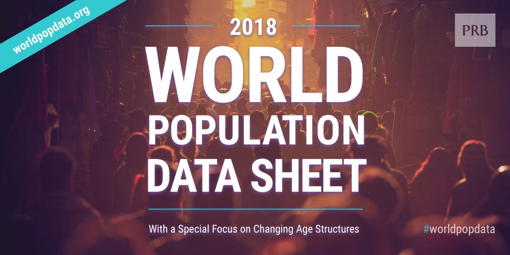 WomenDeliver's tweet image. The 2018 #WorldPopData Sheet is now available at worldpopdata.org! Produced annually by @PRBdata since 1962, the data sheet is a widely-used reference tool for educators, policymakers, advocates, journalists, and others worldwide.