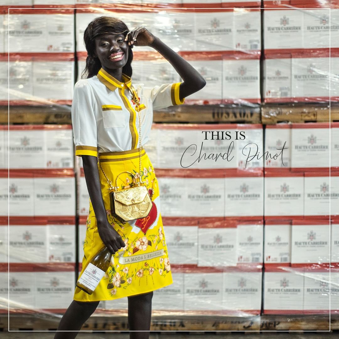crystalmodelsUG's tweet photo. Our International Top model @anyonasola1 for South Africa's favorite Chardonnay Pinot Noir  Haute Cabrière.
 Photographed by @allister.christie
 #CMAGirls #ThisisChardpinot #HauteChardonnay #yellow #Chardonnay #FashionAfrica #TopModelAfrica #ThisIsAfrica #Africa https://t.co/R7U2ZkUqcB