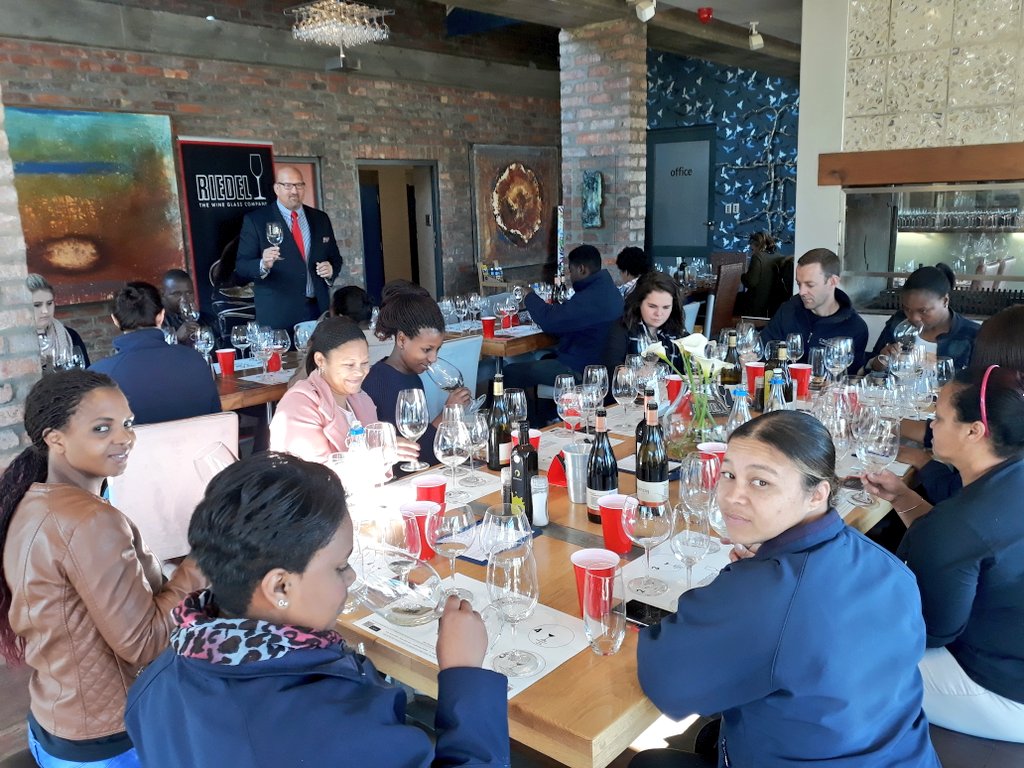 Training day with <a href="/RiedelSA/">Riedel South Africa</a> and <a href="/creationwines/">Carolyn Martin</a>.