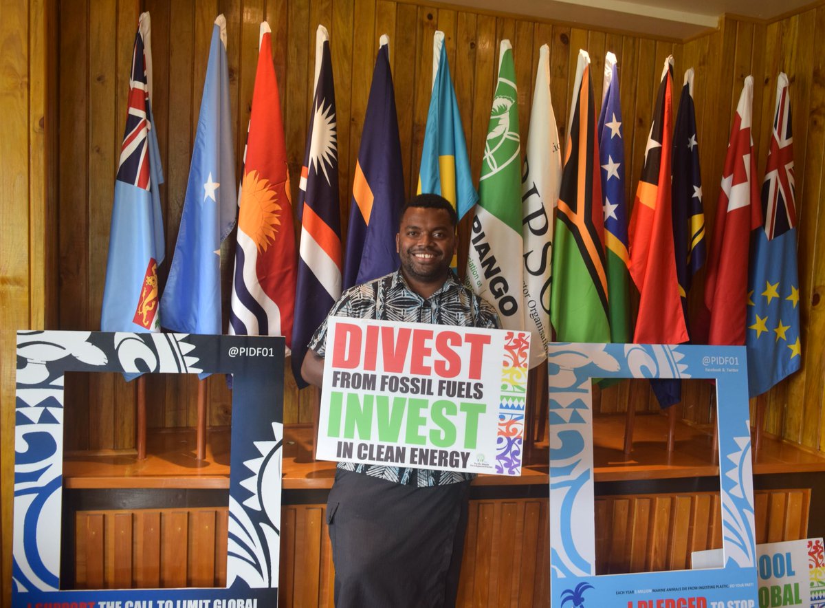 PIDF01's tweet photo. We must continue the momentum & encourage countries to honour their commitments made at the #ParisAgreement - the #youth of today #leaders of tomorrow recognize the need to reduce #emissions & say enough #coal - limiting #globaltemp rise to 1.5°C remains a united #Pacific call https://t.co/tvcoQeLHxD