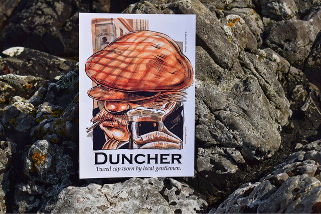 The bold iconic #duncher a hat worn proudly on many a wee head! 

Available online 👆link in bio and in store 
#duncher #duncherhat #hats #hat #ireland #fashion #history #iconic #bold #practical #print #original #northernireland #home #ruftyroohah #illustration #ireland