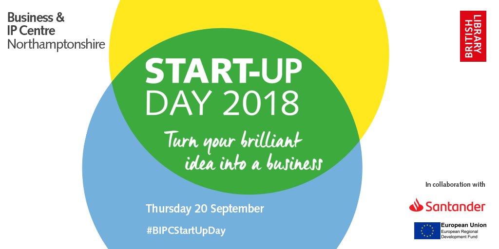 BIPCNorthants's tweet image. Start-up Day 2018 is happening in 14 Business &amp;amp; IP Centres across the UK! Find out more about all the programmes at bl.uk/events/start-u… #BIPCNetwork #BIPCStartupDay