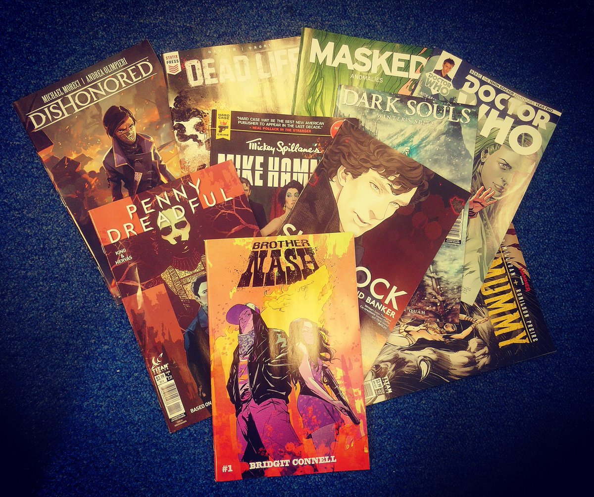 ComicsTitan's tweet photo. RT &amp; Follow for your chance to #win TEN FREE COMICS drawn at random from the Titan Comics stack! All our new releases plus titles stretching back five years...what will it be? 1 winner picked at random, closes 5pm 31/08
#FreebieFriday #giveaway #graphicnovel https://t.co/p3ETQeJMIX