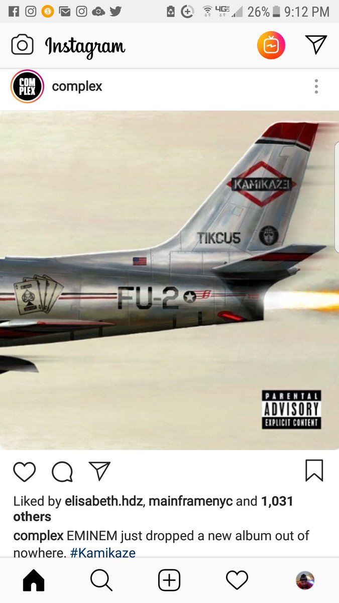 cryptoguppy1's tweet photo. #eminem suprise album #kamikaze https://t.co/pN7xU45JG3
