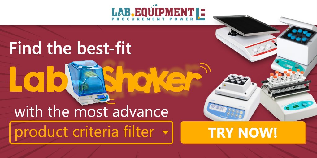 LabEquipMarket's tweet image. Need of a shaker unit for your lab? Easily find the best model for your specific needs through our carefully built product criteria filters at lab.equipment/lab-shaker