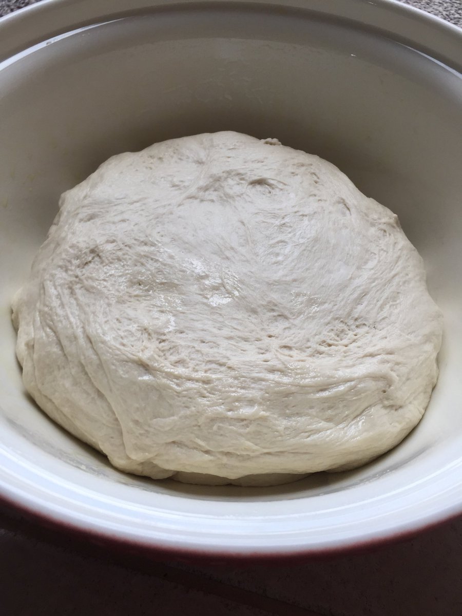 &amp; the dough went wild! Paul Merry’s croissant recipe using Shipton Mill Canadian White was escaping from the bowl before knocking it back. Had to find a larger bowl for fridge time :-)