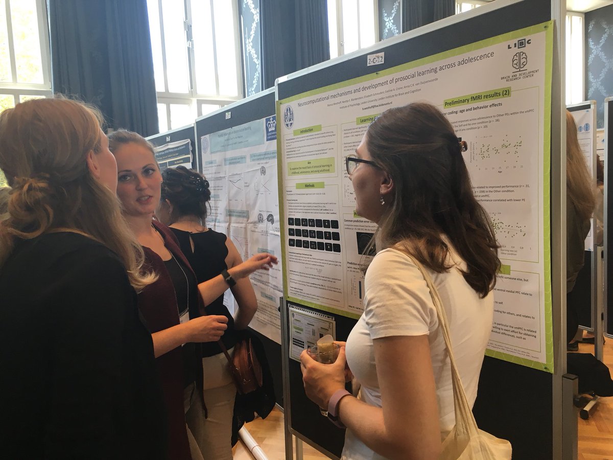 _MAchterberg's tweet image. Don’t forget to check Bianca Westhoff’s poster on neurocomputational mechanisms and development of prosocial learning! Poster 2-C-12 #FluxBerlin2018 #LeidenDelegatesatFlux #developmentalneuroscience