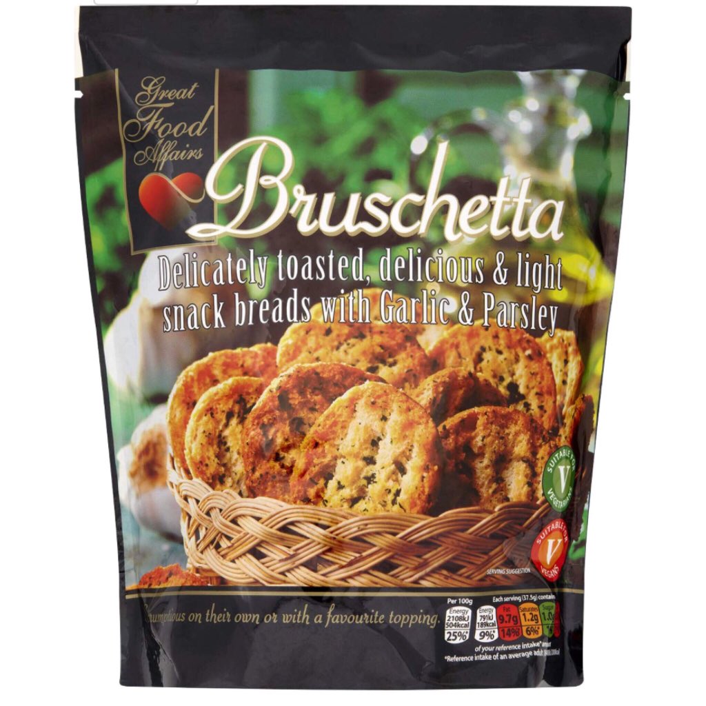 apetitofb's tweet photo. An excellent accompaniment with any soup, Great Food Affair’s Bruschetta bread slices are smeared with garlic and parsley butter and delicately toasted to perfection! 🤤
.
.
Buy the product here: https://t.co/sXwVPU41t0 https://t.co/53a7tdLgic