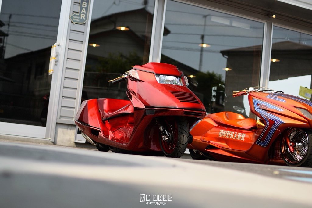 HONDA フュージョン MF02 カスタム エアサス キャンディレッド