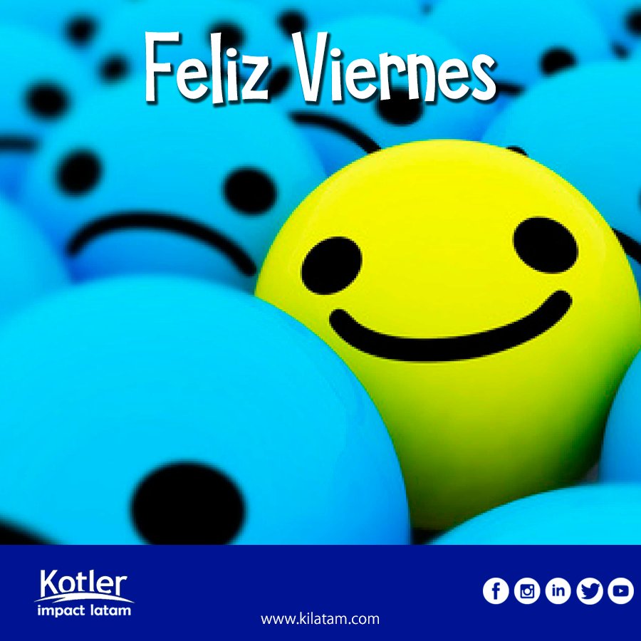 ¡Feliz Viernes!

#FelizViernes #BuenViernes  #Kotler #PhilipKotler #Marketing #SoyEmprendedor  #SoyImpactoKotler #kilatam #SoyKiLatam #KotlerImpactLatam #kilatam #SoyKiLatam #Iberoamérica