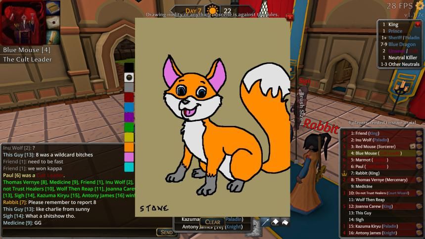 TheThroneOfLies's tweet photo. Let @StoneageRubble brighten up your #Friday morning with this happy-go-lucky fox. She's so excited to be part of the game... Nobody tell her that most people die before the end.

#Shhh #SecretTime #FoxyLady #IndieGameWatch #PCdevs #Steam #Mac #Linux https://t.co/1QbRygXV21