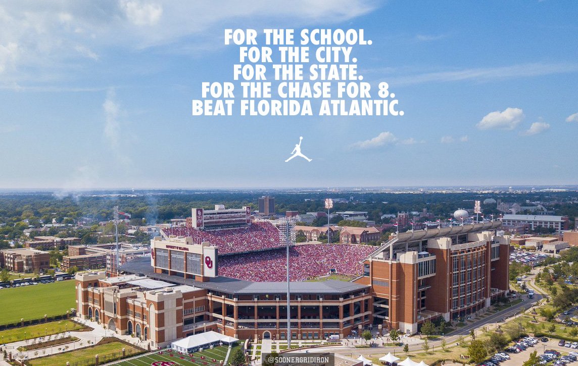 soonergridiron's tweet photo. Tomorrow. #BeatFAU #Sooners https://t.co/zekWWq3bvX