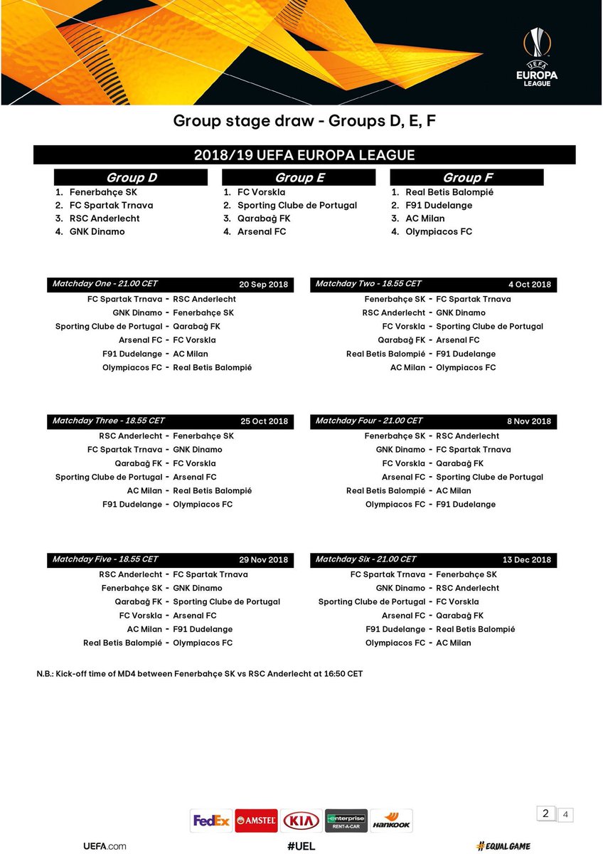 uefa europa league 2018 19 groups