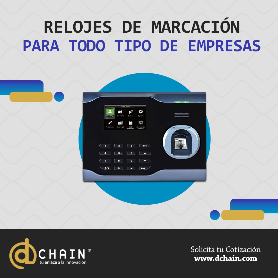 Fáciles de instalar y operar, con una precisión y rentabilidad impecable. ¡Incorpora a tu negocio nuestros Relojes de Marcación! ow.ly/Pcky30lBTXm #RelojesDeMarcación #Tecnologística