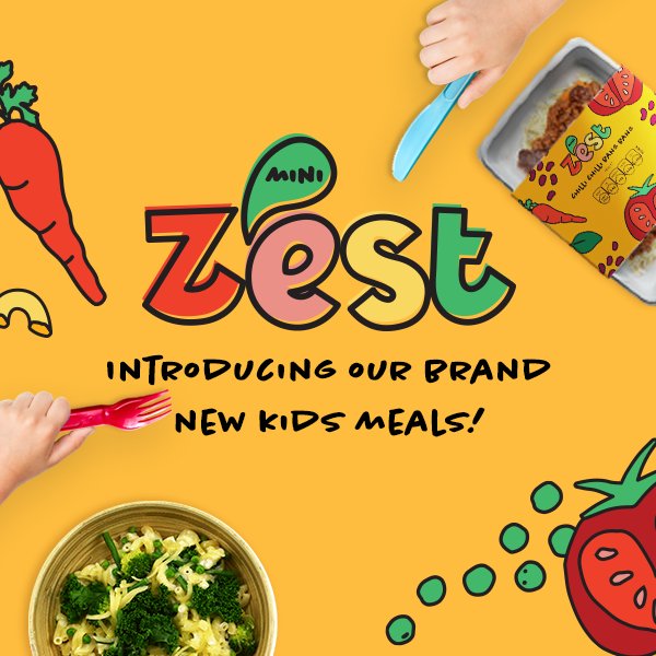 eatzestuk's tweet photo. EXCITING NEWS! We can now introduce our brand new range of kids meals - MINI ZEST 🥦🥕🍅

Healthy, fresh and delivered right to your door. Meal times made easy!

Head to https://t.co/t6S3HyyZGK now to view the range! #MiniZest #EazyLiving https://t.co/ppcB3YPlAT