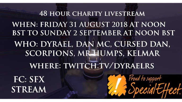 RunefestChatter's tweet image. You can also donate via this page, lets help the guys raise funds in support of @SpecialEffect with @dannymc1993
@RsCursed
@Scorps888
@hai_im_lucas
@dyraelRS
@Kelmar89 
justgiving.com/fundraising/sp…
twitch.tv/dyraelrs